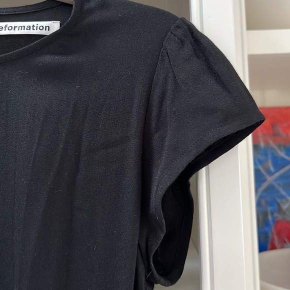 Reformation Black Midi dress - Picture 4 of 10